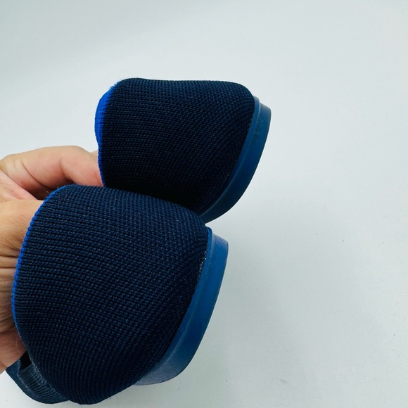 Rothy’s Navy Blue Round Toe Ballet Flats The Flat - Picture 9 of 9